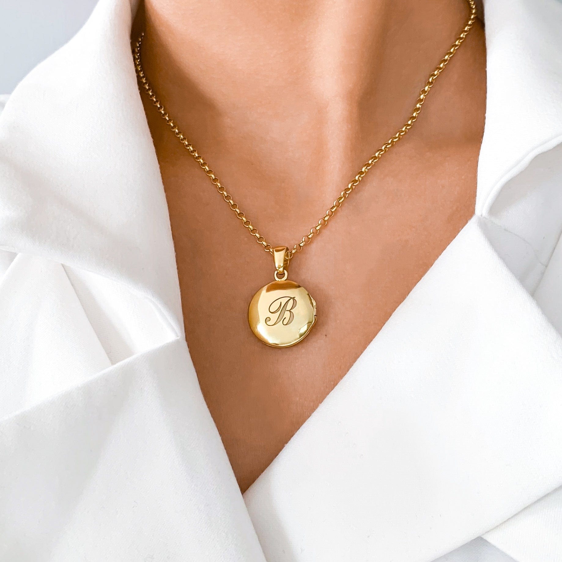 Round Locket Necklace