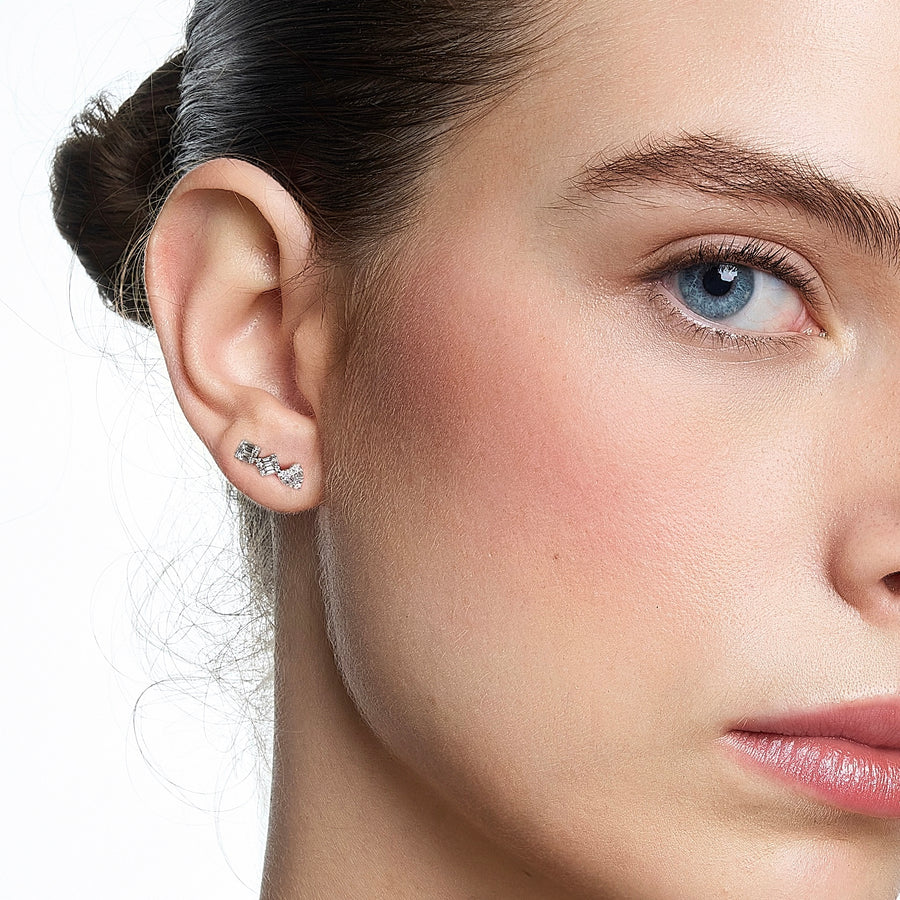 18K Mini Crawler Earrings
