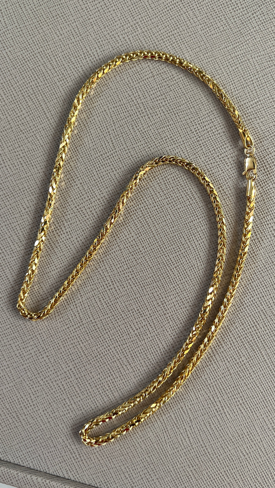 (PRE-ORDER) 18K Diamond Cut Franco Necklace