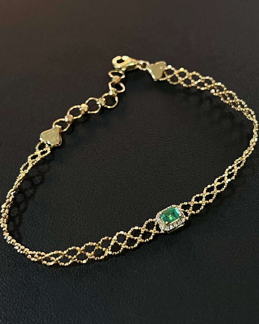(PRE-ORDER) 18K Emerald Bracelet