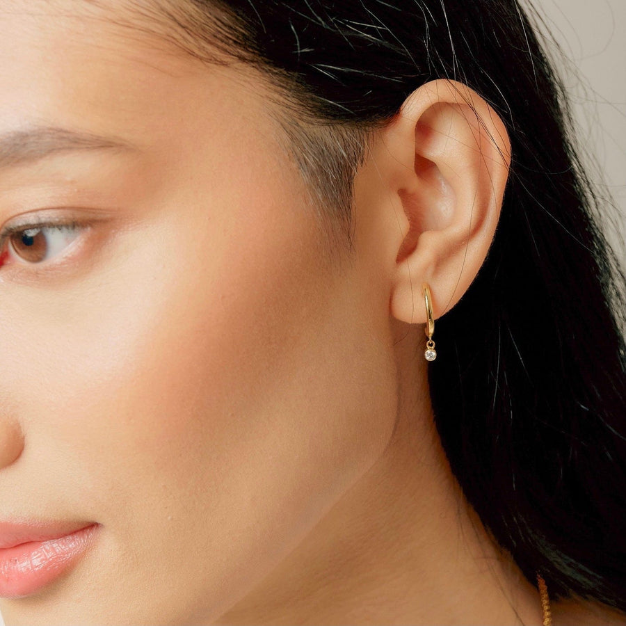 Half Hoop Dangle Earrings - Main Image