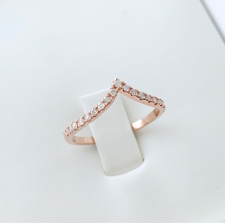 Wishbone Diamond Ring