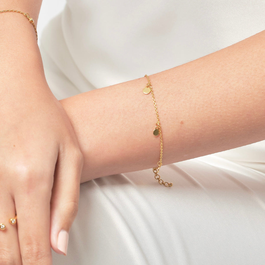 Mini Disc Dangle Bracelet - Main Image